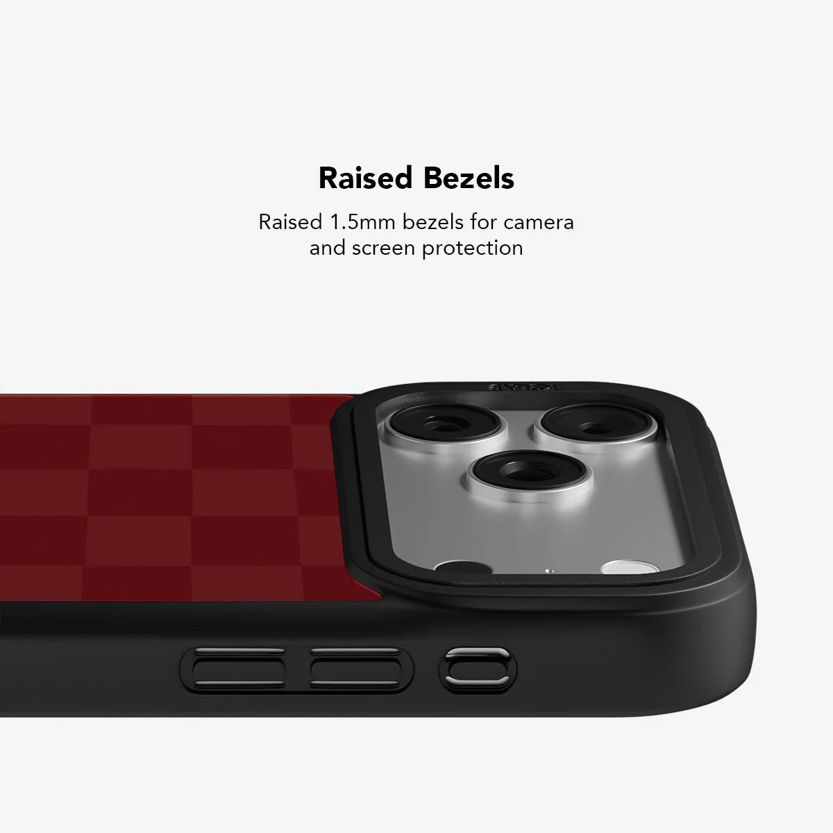 Maroon Check | Burgundy Checkerboard iPhone Case