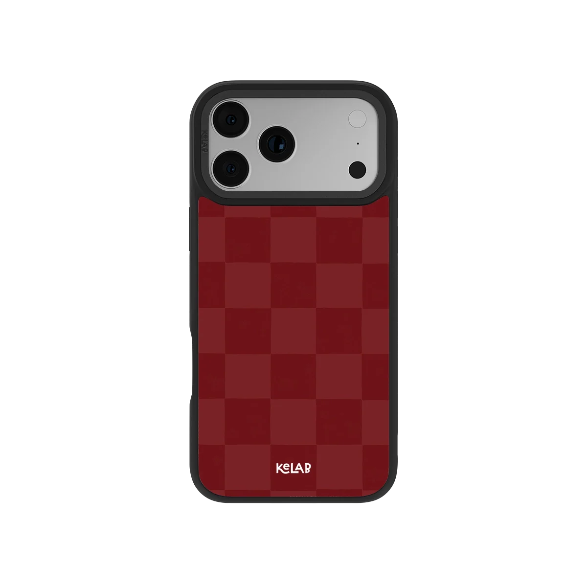 Maroon Check | Burgundy Checkerboard iPhone Case